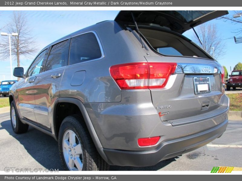 Mineral Gray Metallic / Dark Graystone/Medium Graystone 2012 Jeep Grand Cherokee Laredo