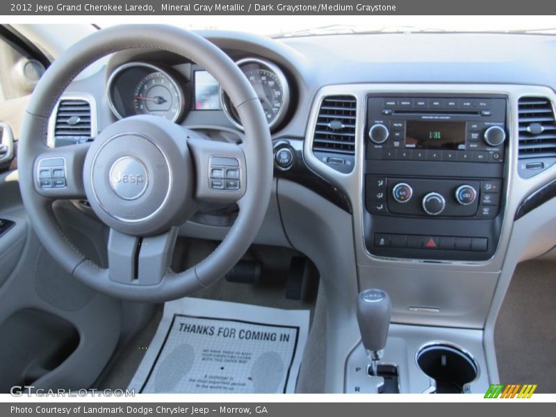 Mineral Gray Metallic / Dark Graystone/Medium Graystone 2012 Jeep Grand Cherokee Laredo