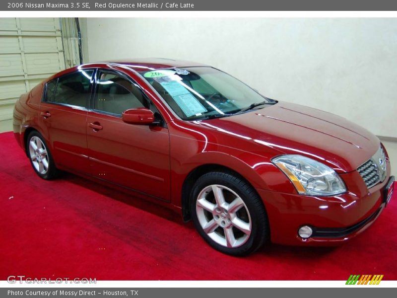 Red Opulence Metallic / Cafe Latte 2006 Nissan Maxima 3.5 SE
