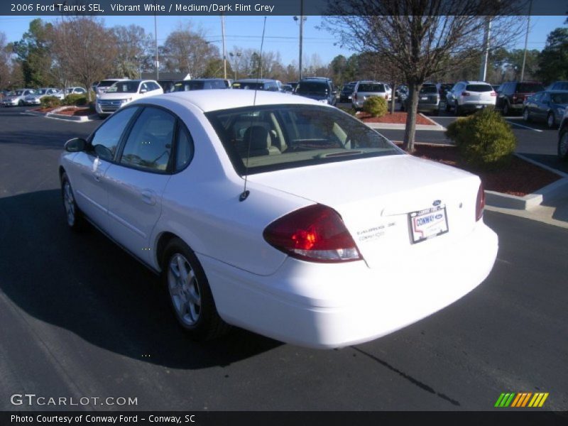 Vibrant White / Medium/Dark Flint Grey 2006 Ford Taurus SEL