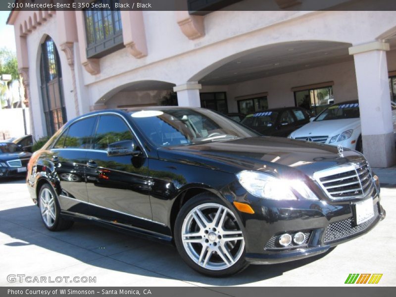Black / Black 2010 Mercedes-Benz E 350 Sedan