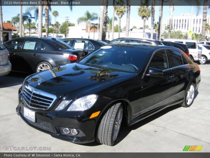 Black / Black 2010 Mercedes-Benz E 350 Sedan