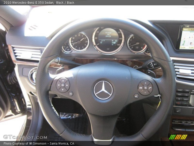 Black / Black 2010 Mercedes-Benz E 350 Sedan