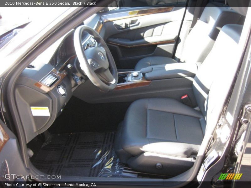 Black / Black 2010 Mercedes-Benz E 350 Sedan