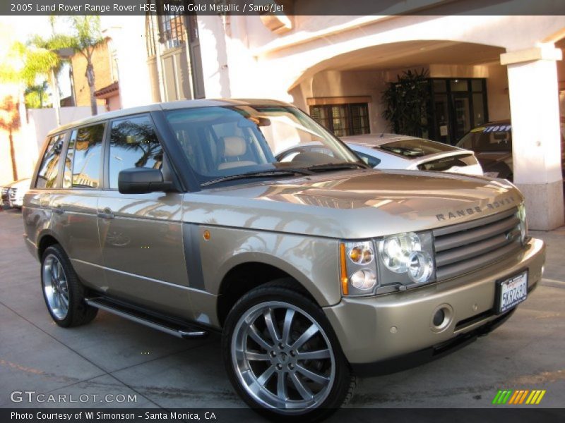 Maya Gold Metallic / Sand/Jet 2005 Land Rover Range Rover HSE