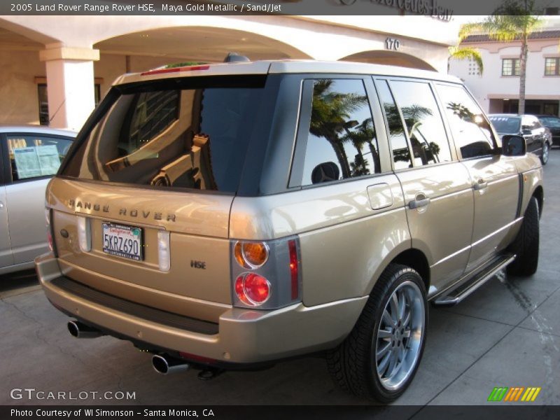 Maya Gold Metallic / Sand/Jet 2005 Land Rover Range Rover HSE