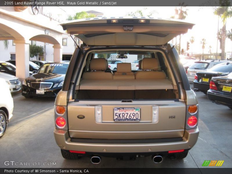 Maya Gold Metallic / Sand/Jet 2005 Land Rover Range Rover HSE