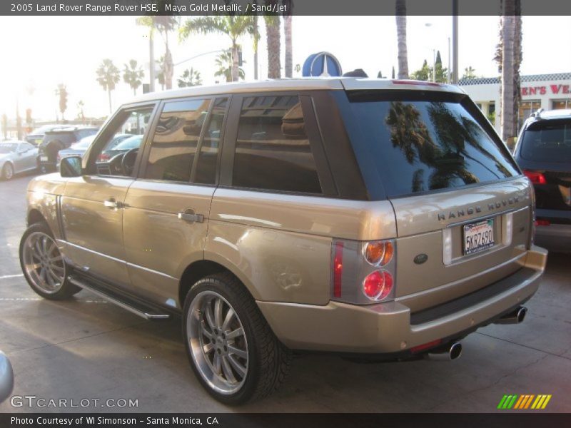 Maya Gold Metallic / Sand/Jet 2005 Land Rover Range Rover HSE
