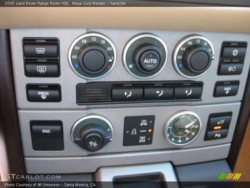 Maya Gold Metallic / Sand/Jet 2005 Land Rover Range Rover HSE