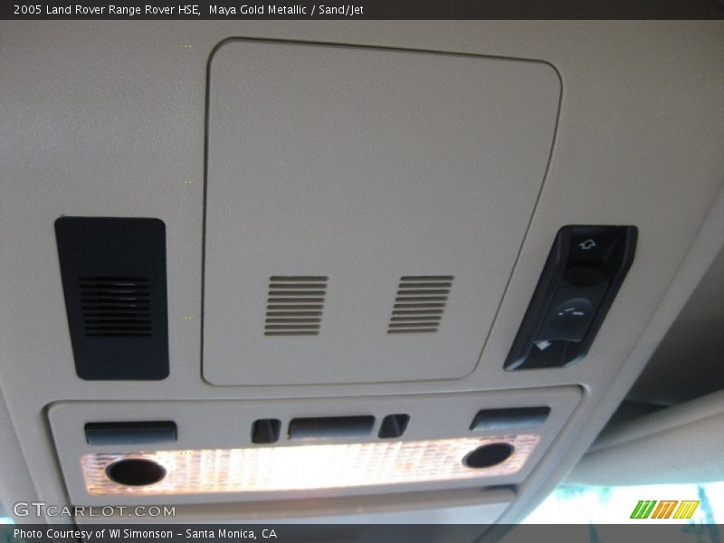 Maya Gold Metallic / Sand/Jet 2005 Land Rover Range Rover HSE