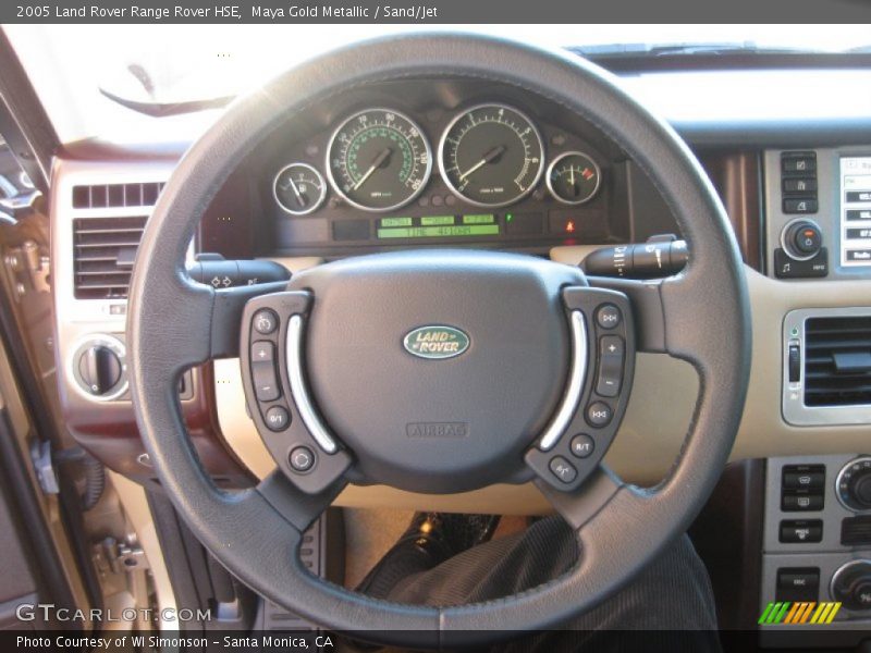 Maya Gold Metallic / Sand/Jet 2005 Land Rover Range Rover HSE