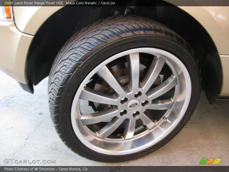 Maya Gold Metallic / Sand/Jet 2005 Land Rover Range Rover HSE