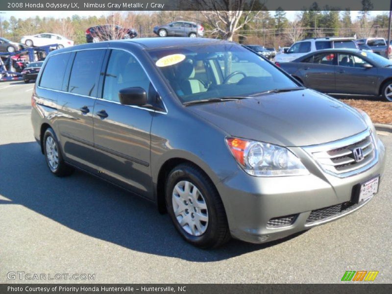 Nimbus Gray Metallic / Gray 2008 Honda Odyssey LX