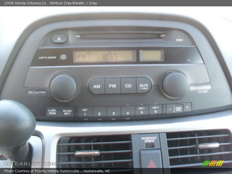 Nimbus Gray Metallic / Gray 2008 Honda Odyssey LX