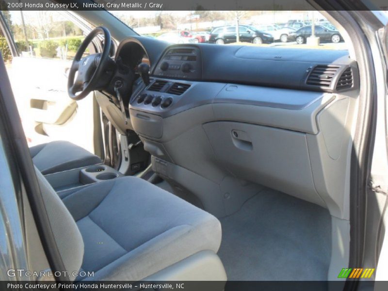Nimbus Gray Metallic / Gray 2008 Honda Odyssey LX