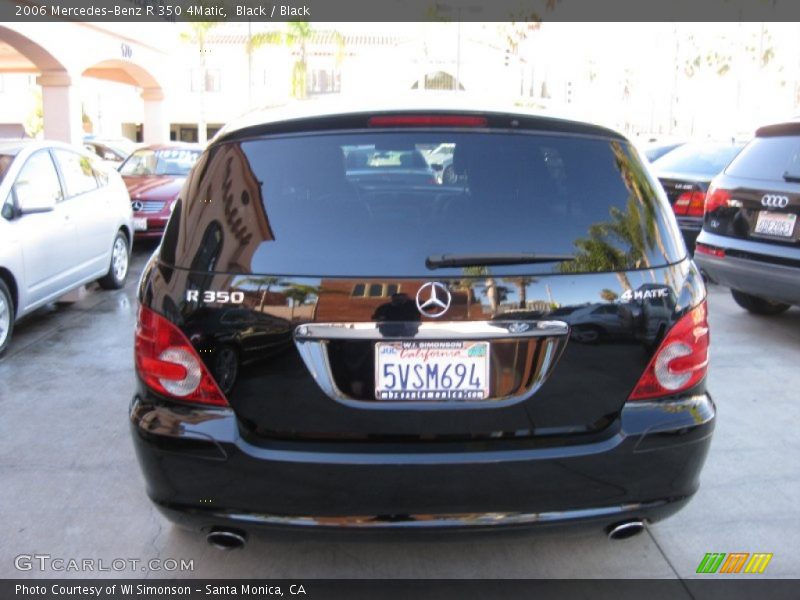 Black / Black 2006 Mercedes-Benz R 350 4Matic