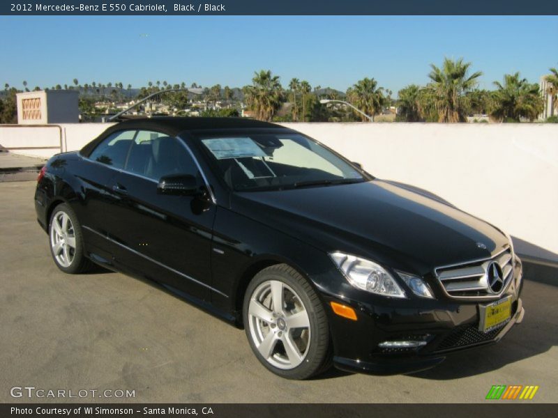 Black / Black 2012 Mercedes-Benz E 550 Cabriolet