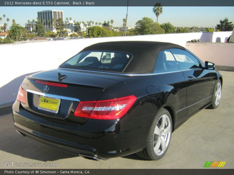 Black / Black 2012 Mercedes-Benz E 550 Cabriolet