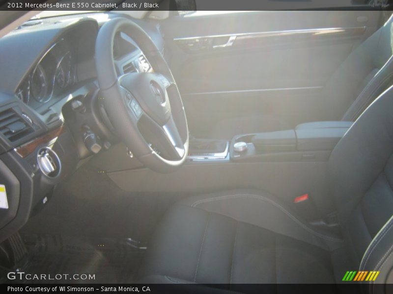 Black / Black 2012 Mercedes-Benz E 550 Cabriolet