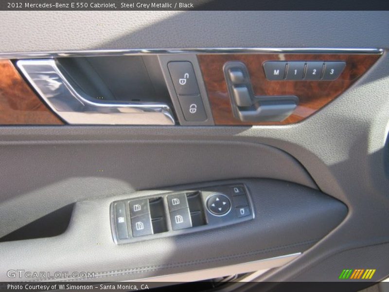 Steel Grey Metallic / Black 2012 Mercedes-Benz E 550 Cabriolet