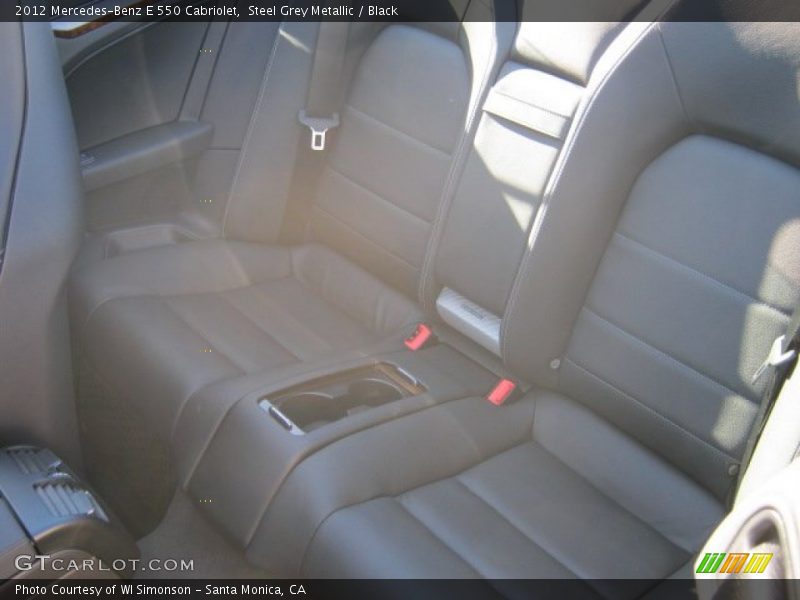 Steel Grey Metallic / Black 2012 Mercedes-Benz E 550 Cabriolet