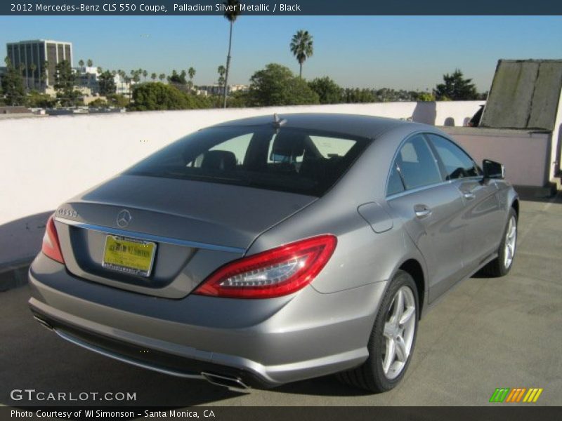 Palladium Silver Metallic / Black 2012 Mercedes-Benz CLS 550 Coupe