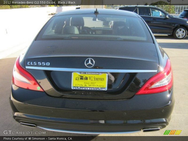 Black / Black 2012 Mercedes-Benz CLS 550 Coupe
