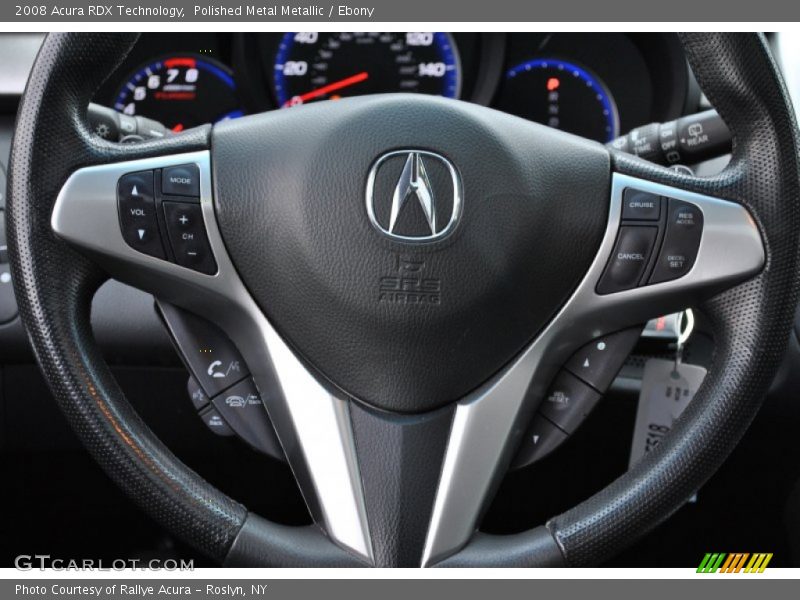Polished Metal Metallic / Ebony 2008 Acura RDX Technology