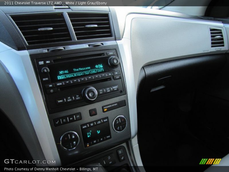White / Light Gray/Ebony 2011 Chevrolet Traverse LTZ AWD