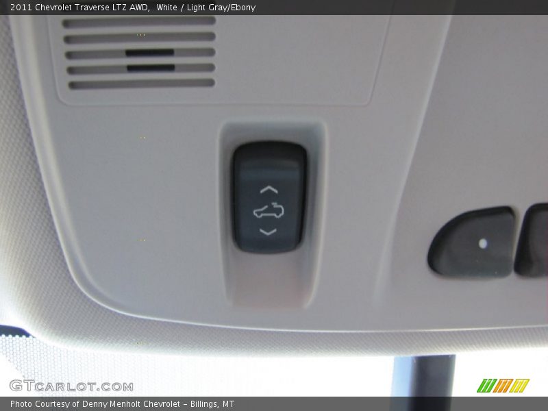 White / Light Gray/Ebony 2011 Chevrolet Traverse LTZ AWD