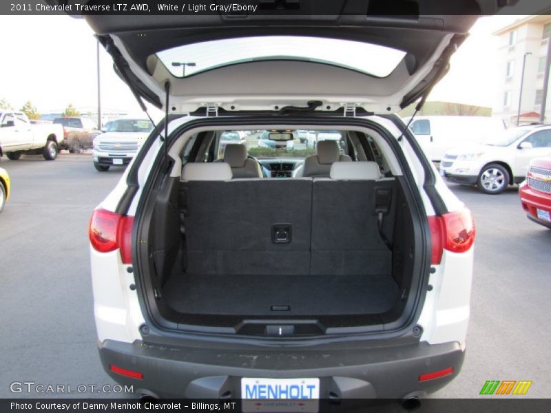 White / Light Gray/Ebony 2011 Chevrolet Traverse LTZ AWD