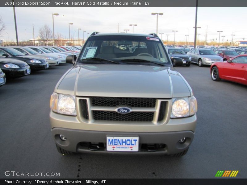 Harvest Gold Metallic / Medium Prairie Tan 2001 Ford Explorer Sport Trac 4x4