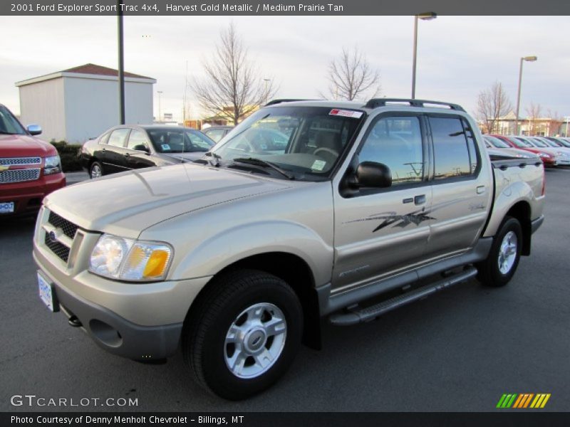 Harvest Gold Metallic / Medium Prairie Tan 2001 Ford Explorer Sport Trac 4x4