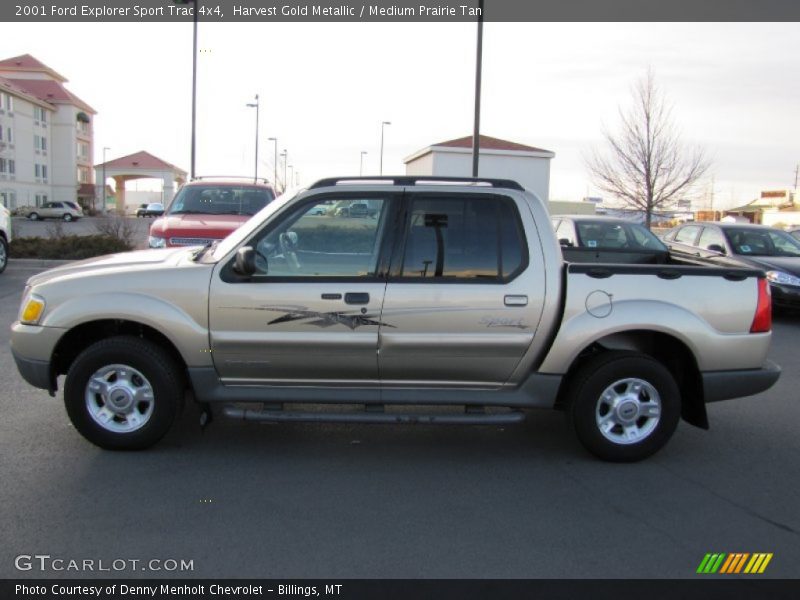 Harvest Gold Metallic / Medium Prairie Tan 2001 Ford Explorer Sport Trac 4x4