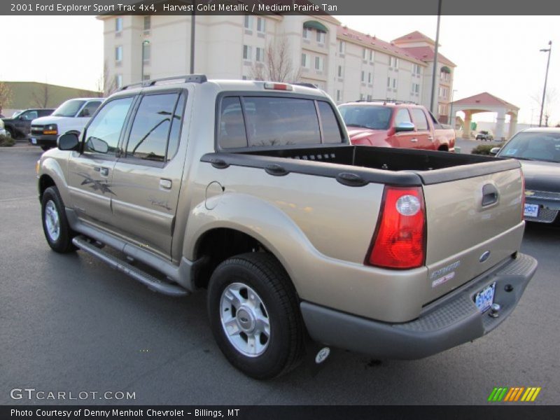 Harvest Gold Metallic / Medium Prairie Tan 2001 Ford Explorer Sport Trac 4x4
