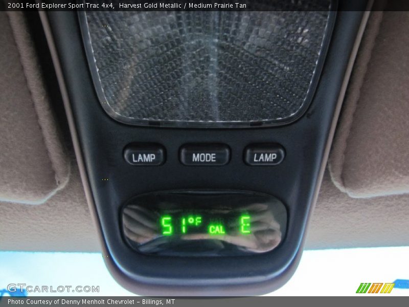 Harvest Gold Metallic / Medium Prairie Tan 2001 Ford Explorer Sport Trac 4x4