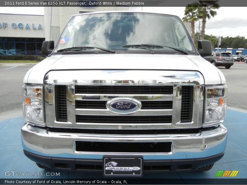 Oxford White / Medium Pebble 2011 Ford E Series Van E350 XLT Passenger