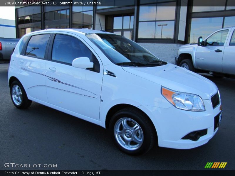Summit White / Charcoal 2009 Chevrolet Aveo Aveo5 LS