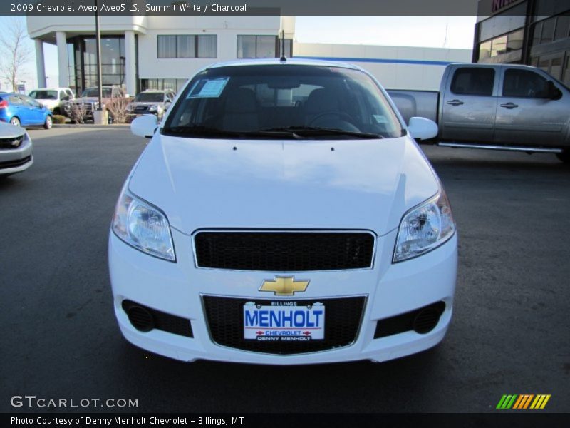 Summit White / Charcoal 2009 Chevrolet Aveo Aveo5 LS