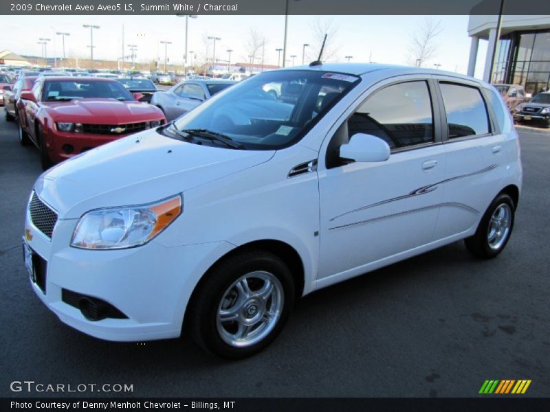 Summit White / Charcoal 2009 Chevrolet Aveo Aveo5 LS