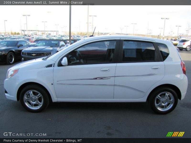 Summit White / Charcoal 2009 Chevrolet Aveo Aveo5 LS