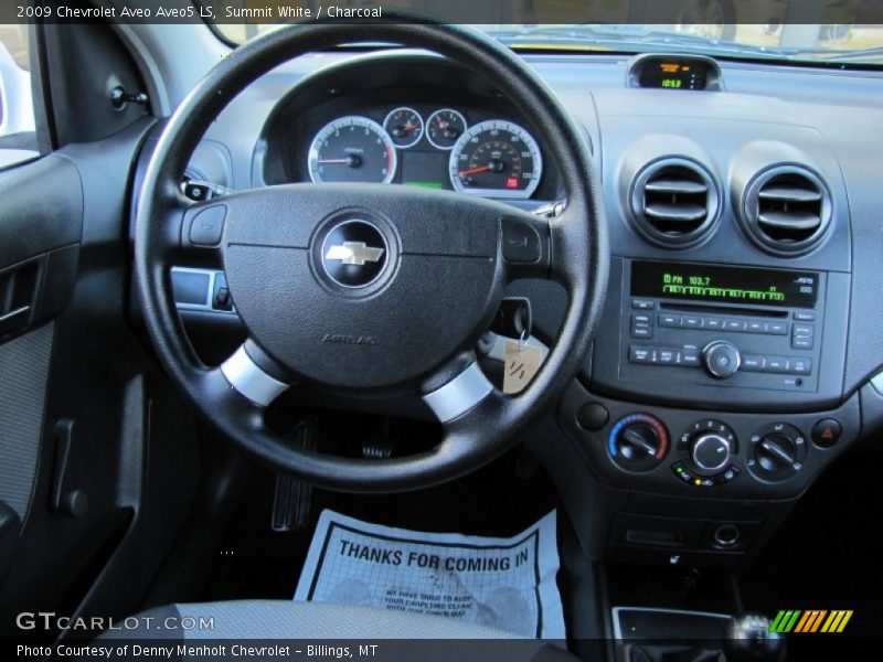Dashboard of 2009 Aveo Aveo5 LS
