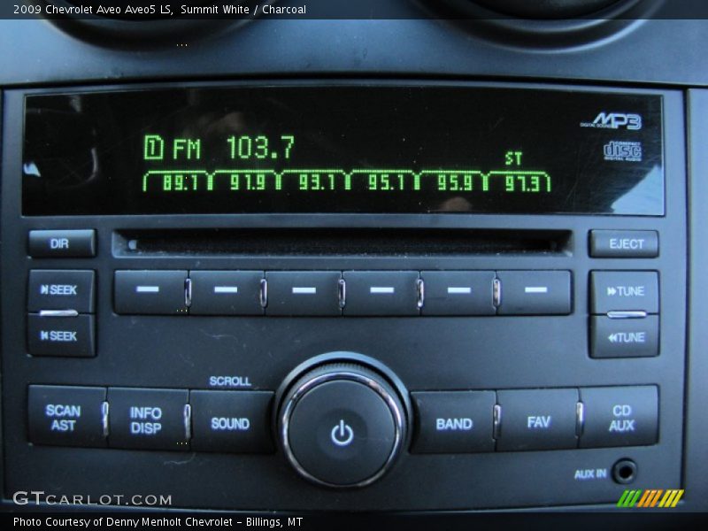 Audio System of 2009 Aveo Aveo5 LS
