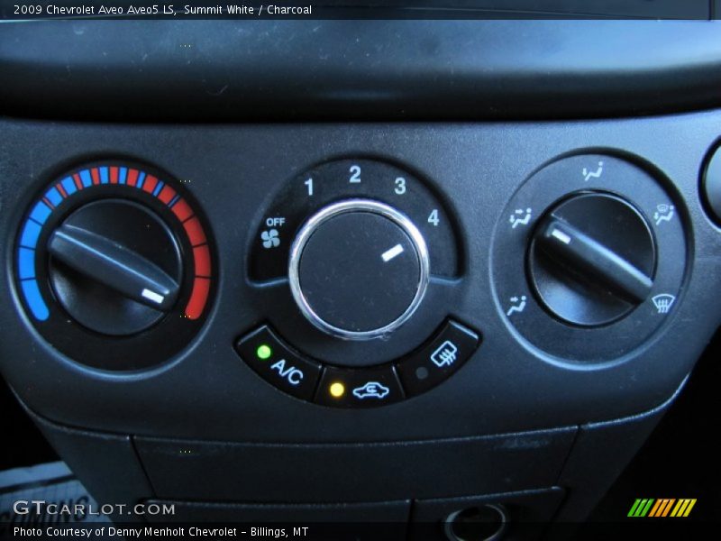 Controls of 2009 Aveo Aveo5 LS