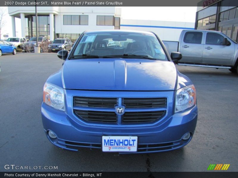 Marine Blue Pearl / Pastel Slate Gray/Blue 2007 Dodge Caliber SXT