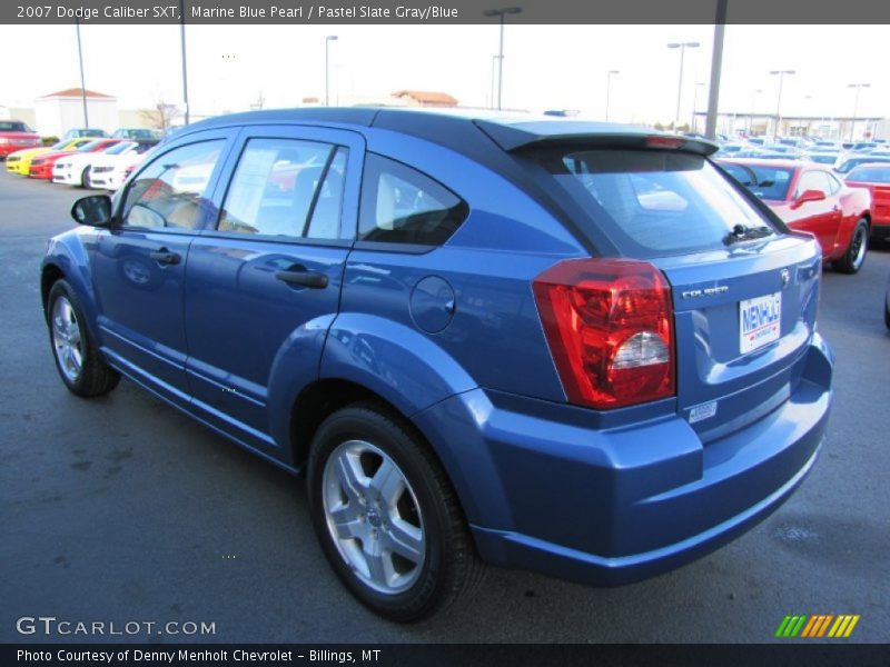 Marine Blue Pearl / Pastel Slate Gray/Blue 2007 Dodge Caliber SXT