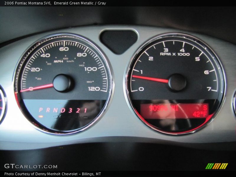 Emerald Green Metallic / Gray 2006 Pontiac Montana SV6