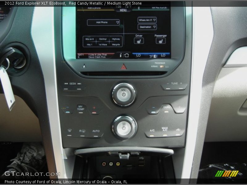 Red Candy Metallic / Medium Light Stone 2012 Ford Explorer XLT EcoBoost