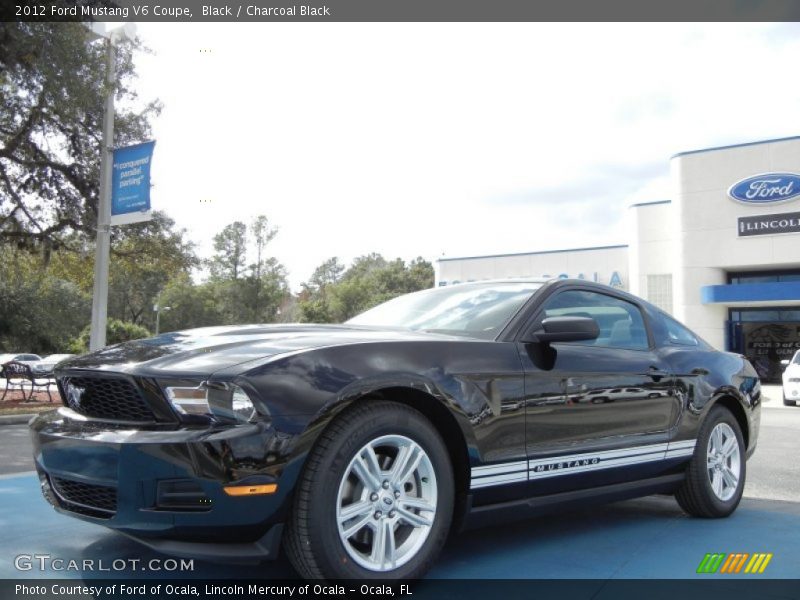 Black / Charcoal Black 2012 Ford Mustang V6 Coupe