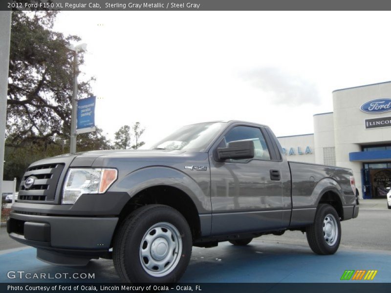 Sterling Gray Metallic / Steel Gray 2012 Ford F150 XL Regular Cab